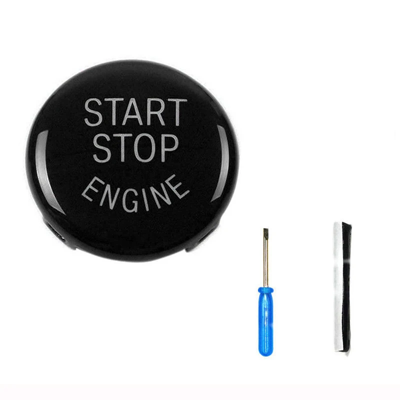 For BMW E60 E70 E90 E92 3//5 Series Black Engine Start Stop Switch Button Cover