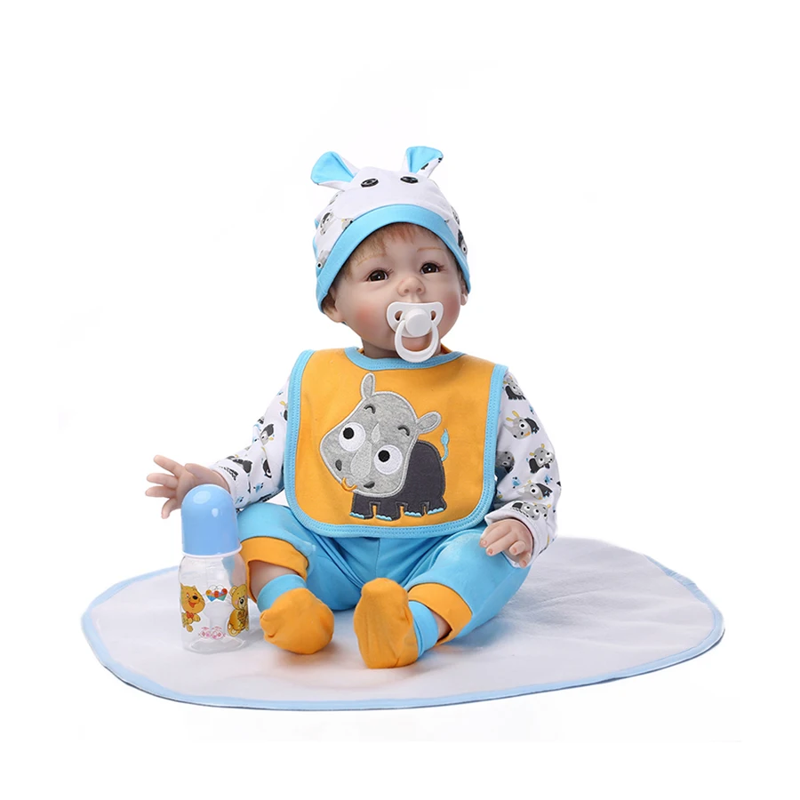 

Npk Baby Reborn Doll Boy 55Cm Toys Soft Silicone Reborn Baby Dolls Adorable Lifelike Baby