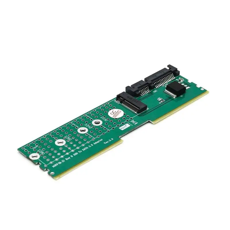 

M.2 NGFF B-Key SATA-Bus SSD to SATA3 Adapter DDR Memory Slot Expansion Board Raiser Riser Card