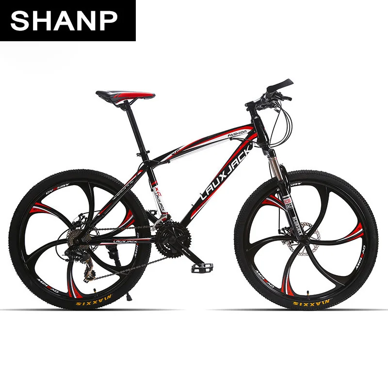 Discount Lauxjack Mountain Bike Steel Frame 24 Speed Shimano 26 "wheel Of Magnesium Alloy 1