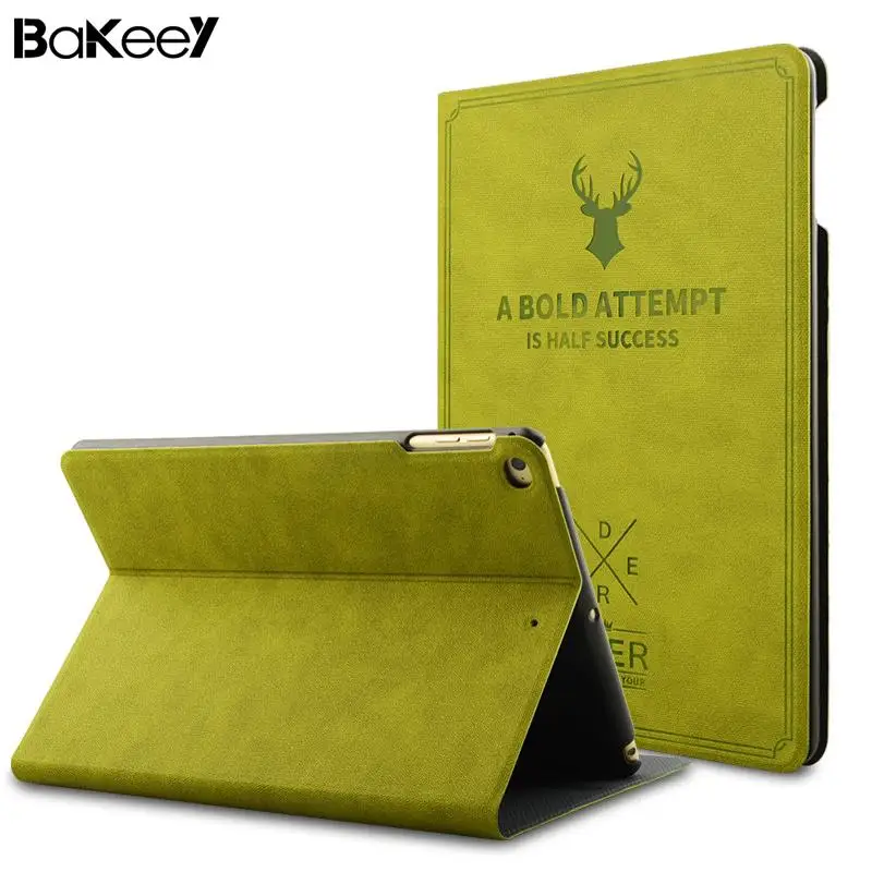

Bakeey new Vintage deer Smart Sleep PU Leather Case for Mini 1/2/3/4 table desk Kickstand Smart Stand Holder Folio Case