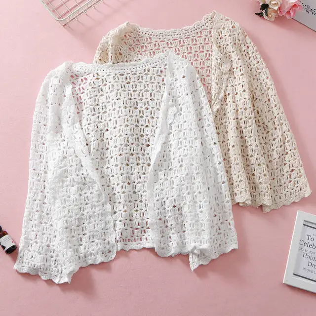 crochet short cardigan