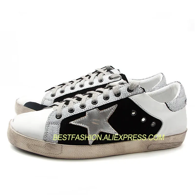 

Do Old Dirty Shoes Vintage Women Street Shoes Genuine Cow Leather fit Skateboard Sport Lace Up Rubber Soles