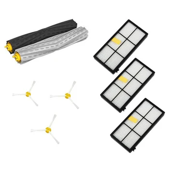 

1 set Tangle-Free Debris Extractor&Filters &Side Brush Replenishment kit for iRobot Roomba 800 900 series 870 880 980