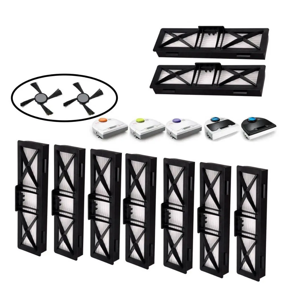 11-PACK HEPA фильтры боковые щетки для Neato Botvac D серии D80 D85 70e 75 80 85 D70 Фильтр Пылесоса |