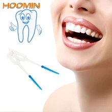 HOOMIN 40 шт./упак. зубная палочка десны межзубная щетка мягкая щетка Массаж десен эластичный уход за полостью рта зубочистки зубная нить
