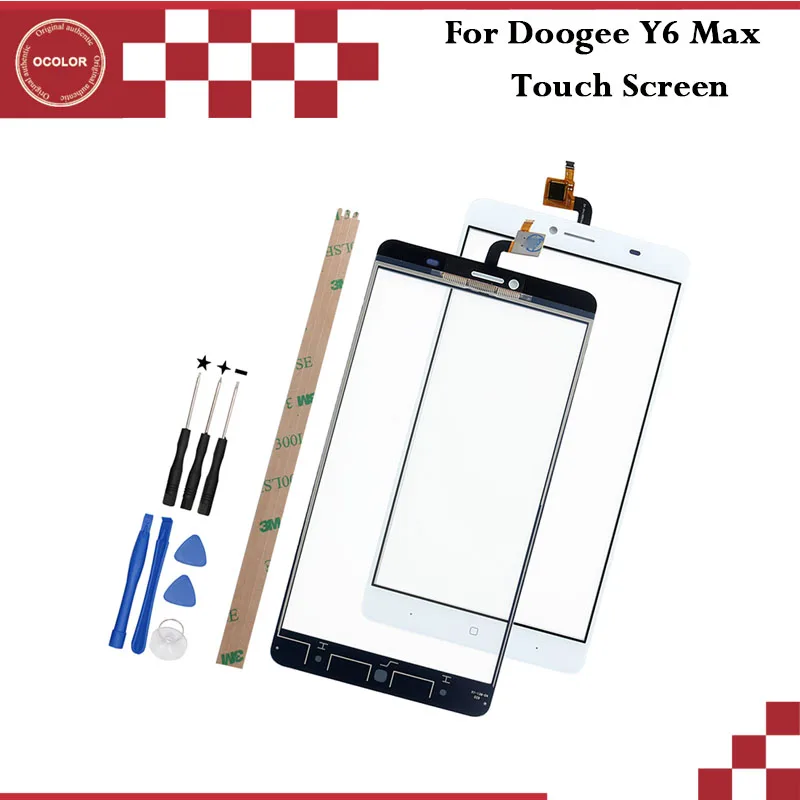 Ocolor Для Doogee Y6 Max Touch Панель Сменный датчик цифрователя сенсорного ввода макс