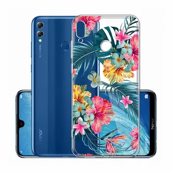 

50pcs/lot Flower Girly Soft TPU Cover Case for huawei P Smart 2019 Honor 10Lite P30 P30PRO P30Lite NOVA 4E Y6 2019 Honor 8X