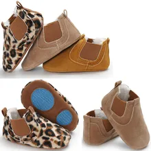 Детские мокасины для девочек и мальчиков детская кожаная обувь для кроватки с мягкой подошвой теплая плюшевая обувь для первых ходунков