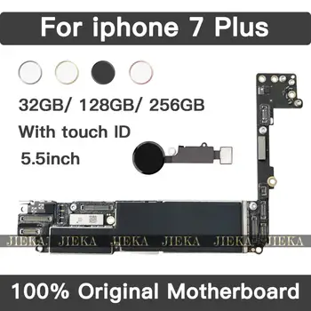 

Factory Unlock Original Motherboard For iPhone 7 Plus 5.5inch With Touch ID Mainboard IOS Installed Logic Board Test Good