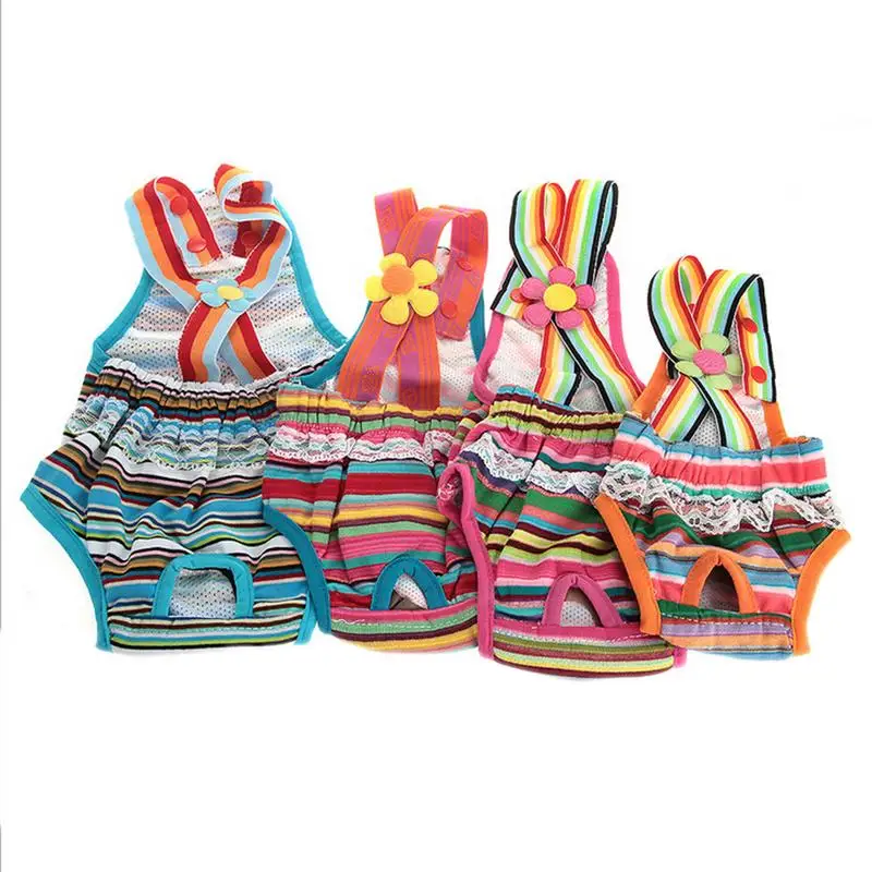 

S-2XL Small Cute Pet Dog Panty Sanitary Pants Underwear Hygienic Pant Short Cotton Pet Physiological Panties Toilet for dog