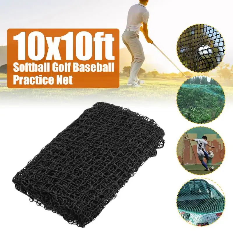 

Golf Practice Net Heavy Impact Netting 3meter x 3meter Rope Border on all 4 sides Wire diameter 2 mm