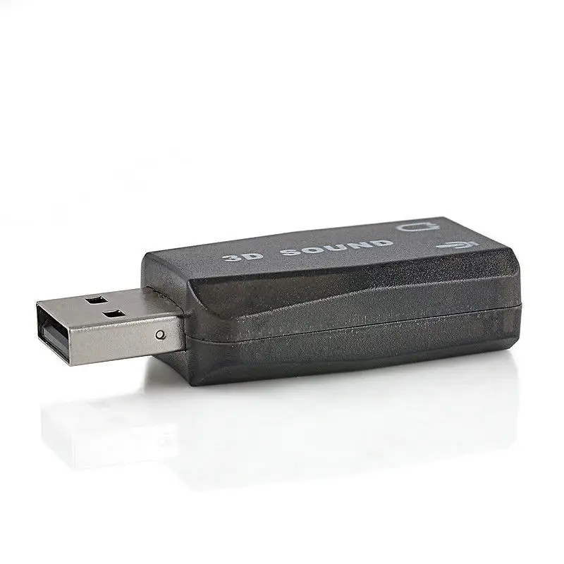 USB для 3 5 мм микрофона Разъем наушников стереогарнитура 3D Звуковая карта аудио
