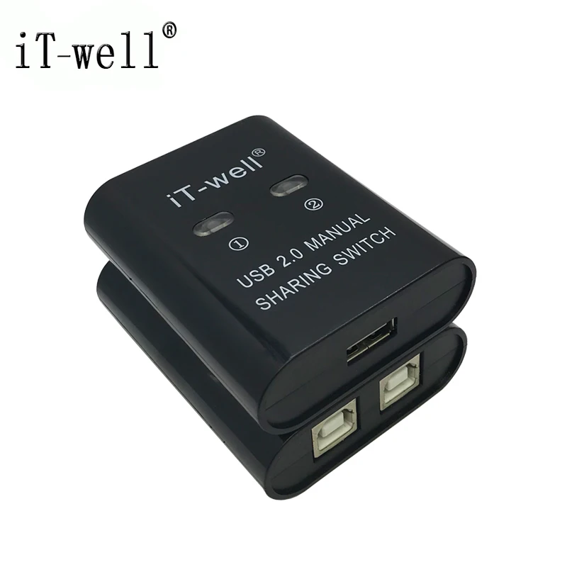 Концентратор iT well USB 2 0 порта хаб с ручным общим доступом адаптер в коробке для