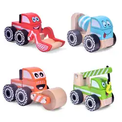 4 стиля Имитационное моделирование автомобиль игрушки DIY Деревянные Головоломки блоки собрать Кирпичи Классические игрушки Детский