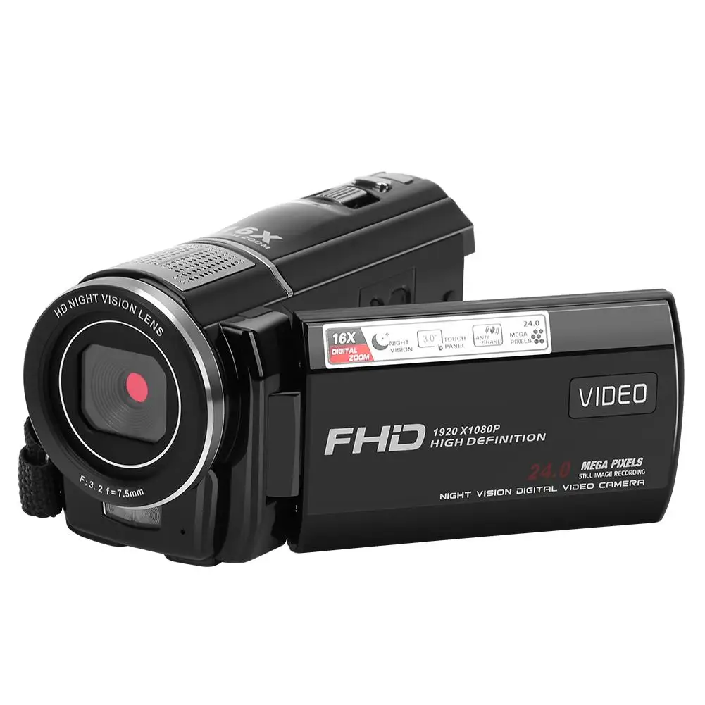 video camera Night Vision Infrared 1080P 24mp Video Camera 16x Zoom Digital Camcorder Camera100-240V US Pl video card chip New