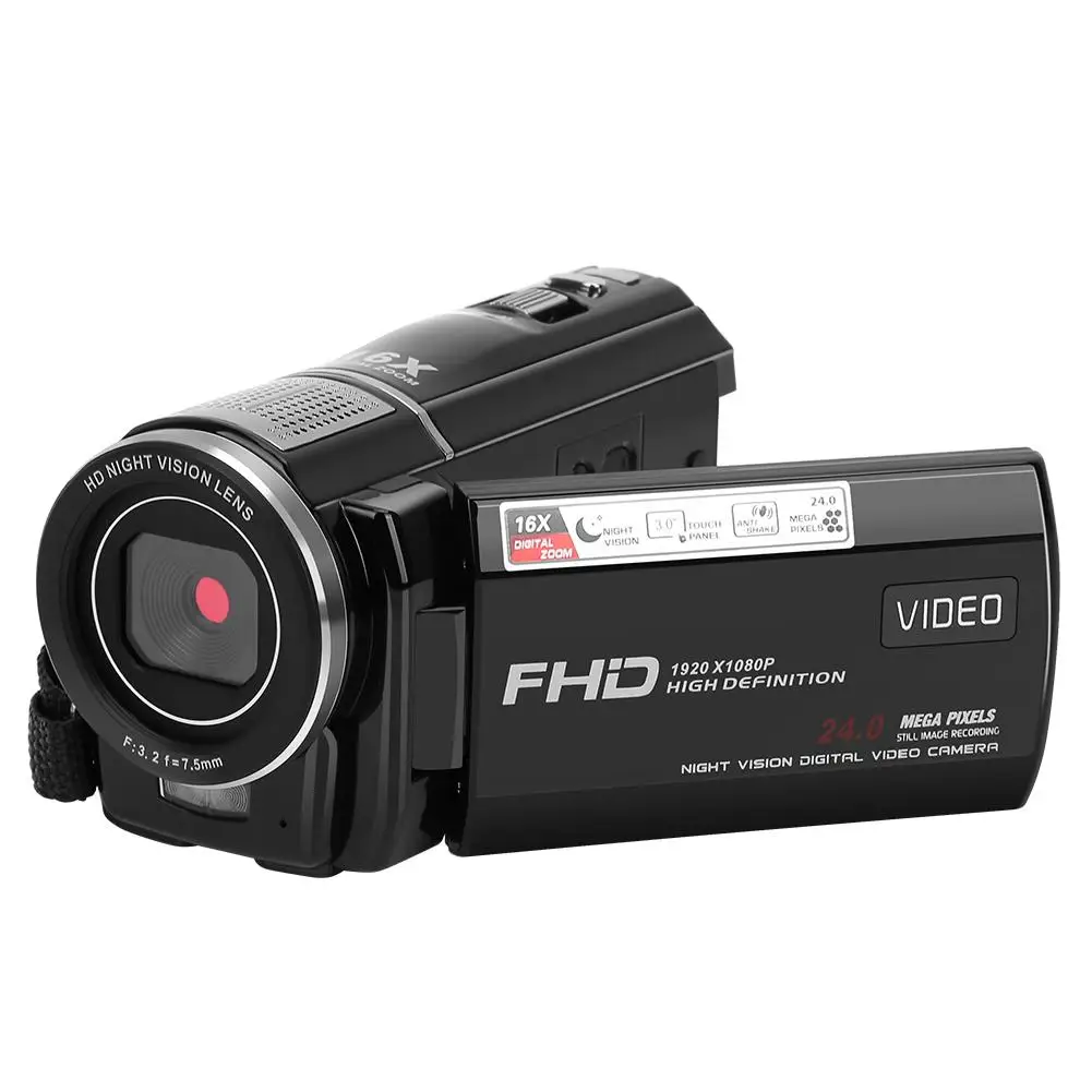 Видео камера ночного видения Инфракрасная 1080P 24mp видеокамера 16x зум Цифровая