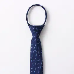 2019 новый корейский галстук с принтом Для мужчин молнии галстук Бизнес Банкетный белый галстук производителей пользовательские оптовая
