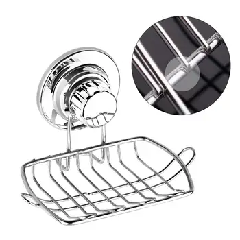 

Vacuum Suction Soap Dish Holder Soap Sponge Holder for Shower Bathroom Tub and Kitchen(Small)