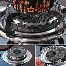 Сетчатый ветрозащитный чехол, круглая нержавеющая сталь, аксессуары для кухни, газовая плита, сетчатая плита, адаптер, энергосберегающий металлический провод