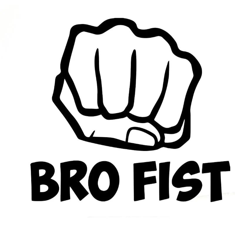 

16X14.7CM BRO FIST Funny Motorcycle Car Sticker Car-styling Vinyl Decal