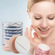 7 шт. пуховка-губка для макияжа с коробкой сухая влажная косметическая пудра для пудры гладкая красота для основы и модифицированный инструмент для макияжа