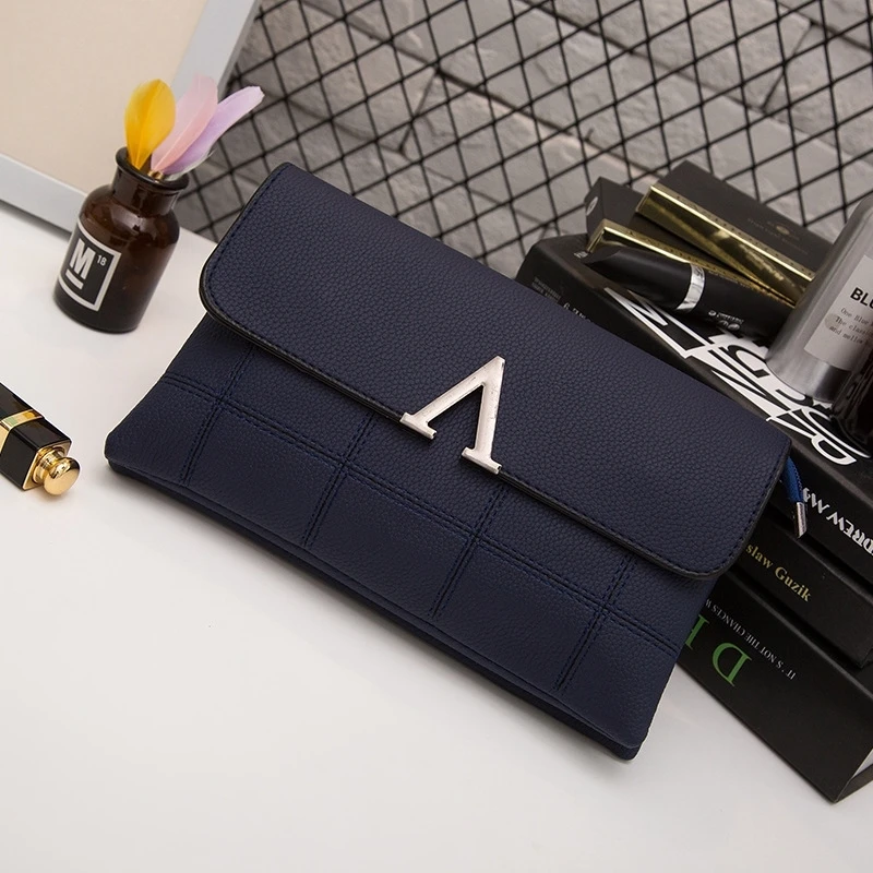 

Women Summer Embroidered Matte Wallet Ladies Messenger Bag High-End Wallet Multi-Card Fashion Clutch Bag