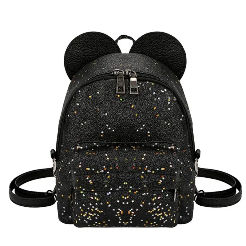 

2018 New Fashion Female Backpack Shining Sequins Women Cute Mini Backpacks Girls Princess Shoulder School bag women's backpack