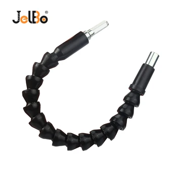 

JelBo 290mm Black Flexible Shaft Extension Bits 1/4" Hex Shank Holder Connect Link Flexible Shaft Screwdriver Bits Accessories