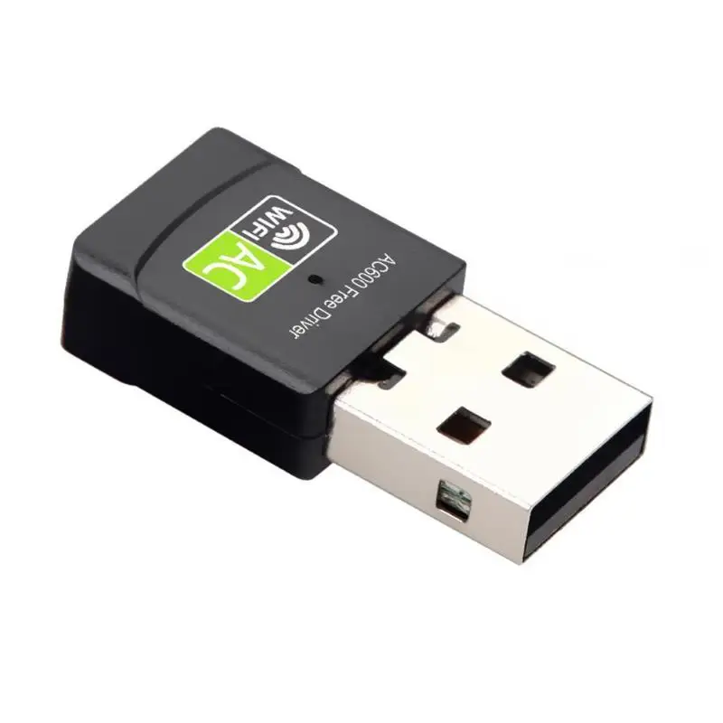 600Mbps USB WiFi Adapter 2.4GHz 5GHz WiFi Antenna PC Mini