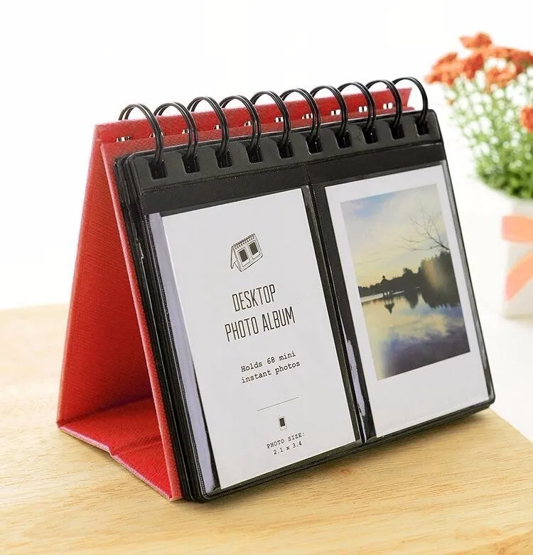 68 Pockets Polyester Instant Photo Album Picture Case for Fujifilm Instax Mini Film for credit card size book