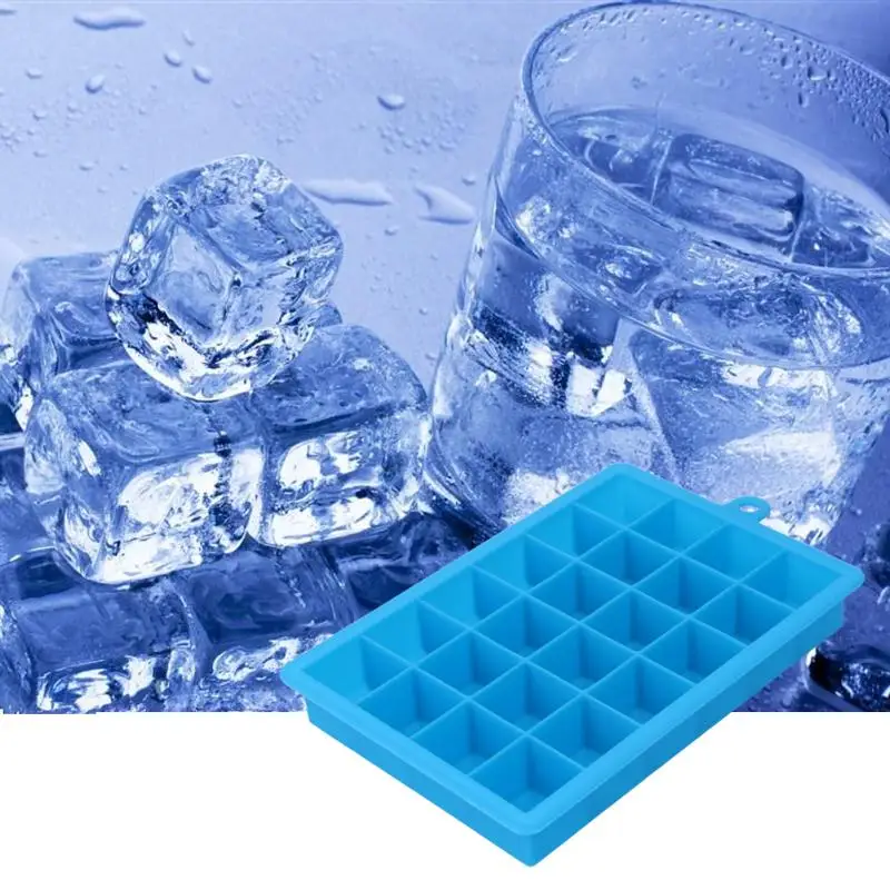 24 Grid Large Ice Mold Square Shape Silicone Ice Tray Fruit Ice Cream