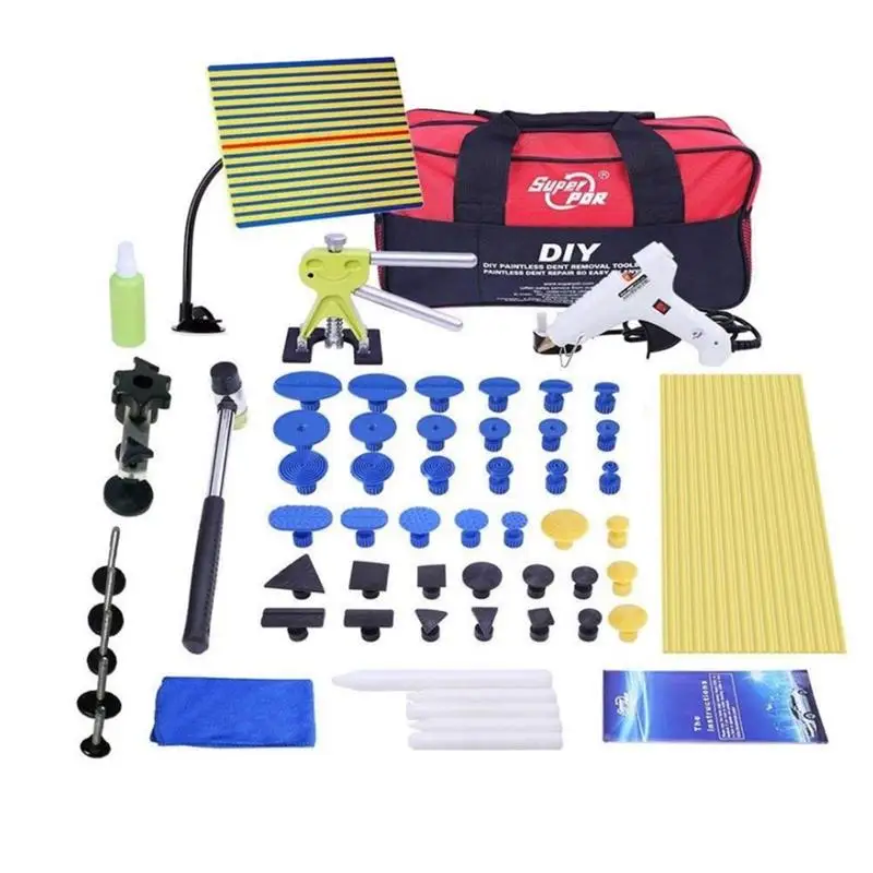 

73 in 1 Paintless Dent Repair Tools Kit Dent Lifter Tool Set Paint Dent Repair Tool Car Body Repair Tool with UK Plug
