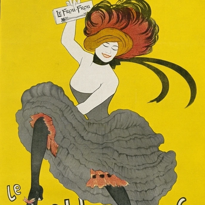 Плакат для юмористической газеты Le Frou Frou' после Leonetto Capiello от Illustrierte Sittengeschichte vom