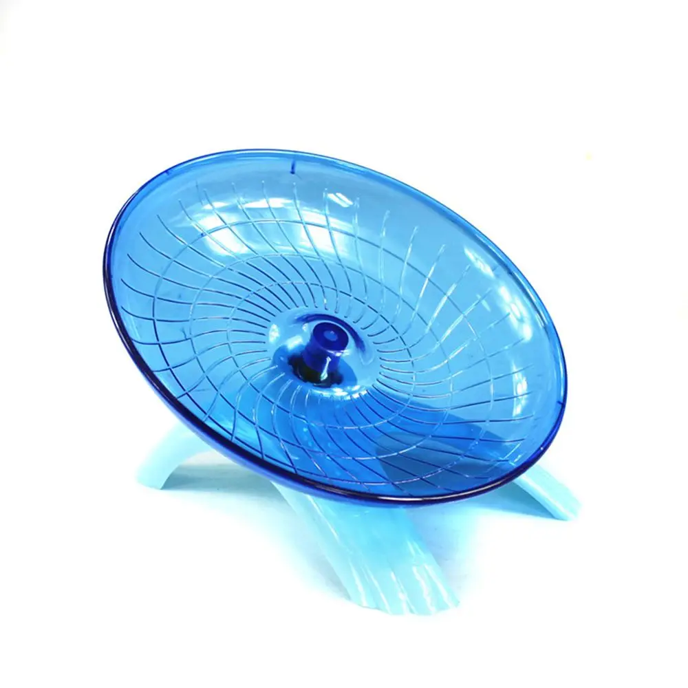 البلاستيك تشغيل القرص تحلق الصحن الحيوانات الصغيرة اللعب ل الهامستر الحيوانات الأليفة ممارسة الرياضة الركض عجلة الجرذ الشتاء الدفء