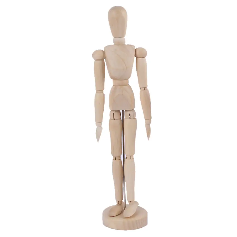 

Wooden Manikin Jointed Doll Model Painting Artist Drawing Sketch Mannequin Home Figurines Miniatures Decor