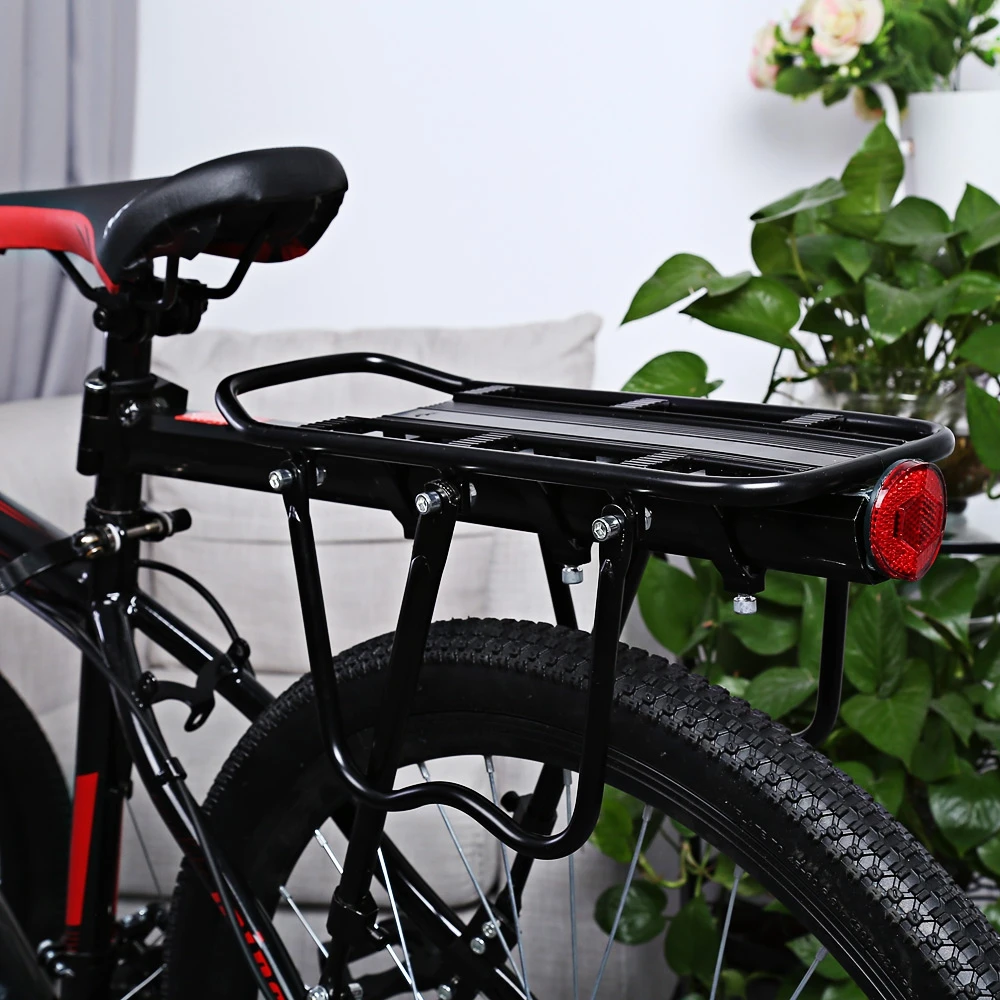 

Bike Bicycle Quick Release Luggage Seat Post Pannier Carrier Rear Rack Fender Rear Backseat Storage Luggage Shelf Cycling Tool
