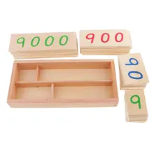 Montessori Educational Game Mathematics Card Number 1 9000 Children s Calculus Toy Math Learning Educational Intelligence