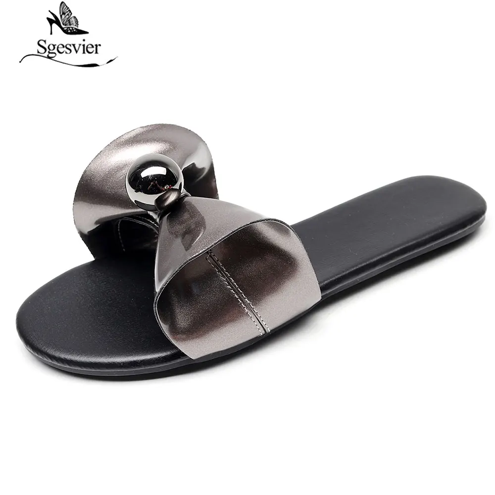 

Sgesvier Drop shipping SIZE 32-42 New 2019 fashion sandals women slippers flat slides ladies summer beach shoes woman flip flops