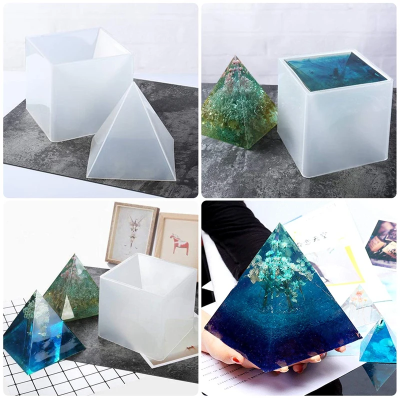 Большие прессованные формы из смолы, полимерный литой формы для Diy Orgone Pyramid, отлично подходит для пресс-папье, украшения дома Et