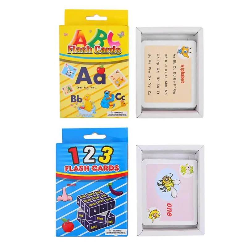

English Learning Card Letters Digital Fruit Vegetable Animal Leaning Card Children Early Education Cards 2019 New Year Gift Kids