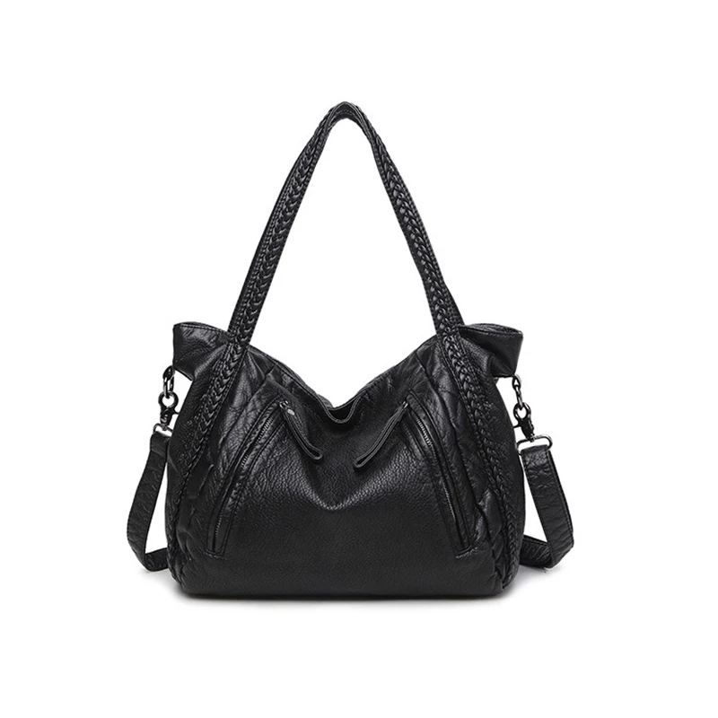 

Large Soft Leather Bag Women Handbags Ladies Crossbody Bags For Women Shoulder Bags Female Big Tote Black