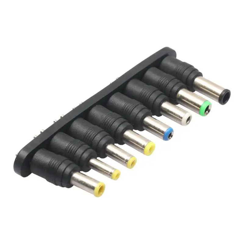 

1Set 8Pcs Universal AC/DC Power Notebook Laptop Charger Adapter Tip 2Pin Plug Connector