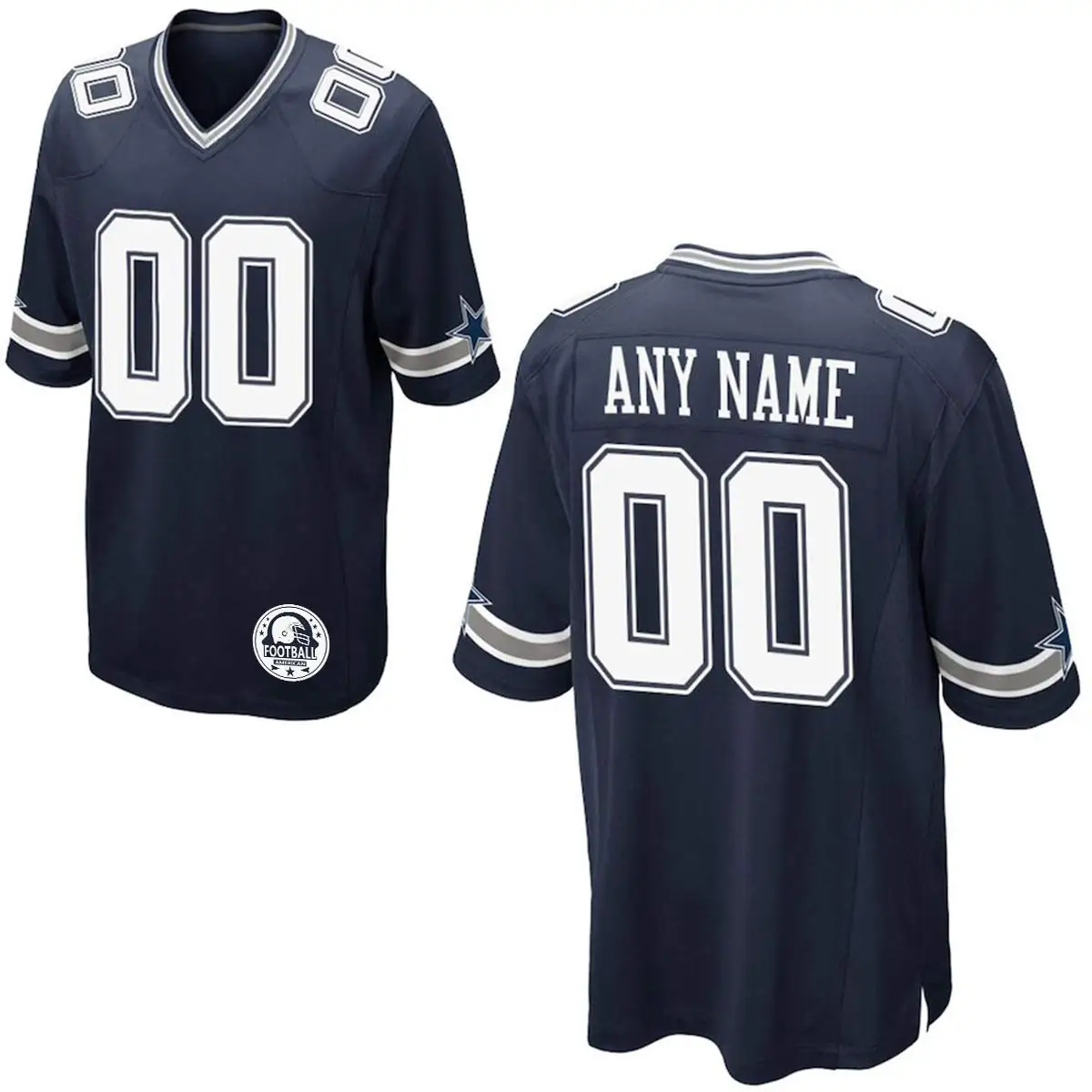 

Custom Any Name Number Football Jersey Personalized Your Logo Dallas Embroidered High School College Jersey For Men Women Kids