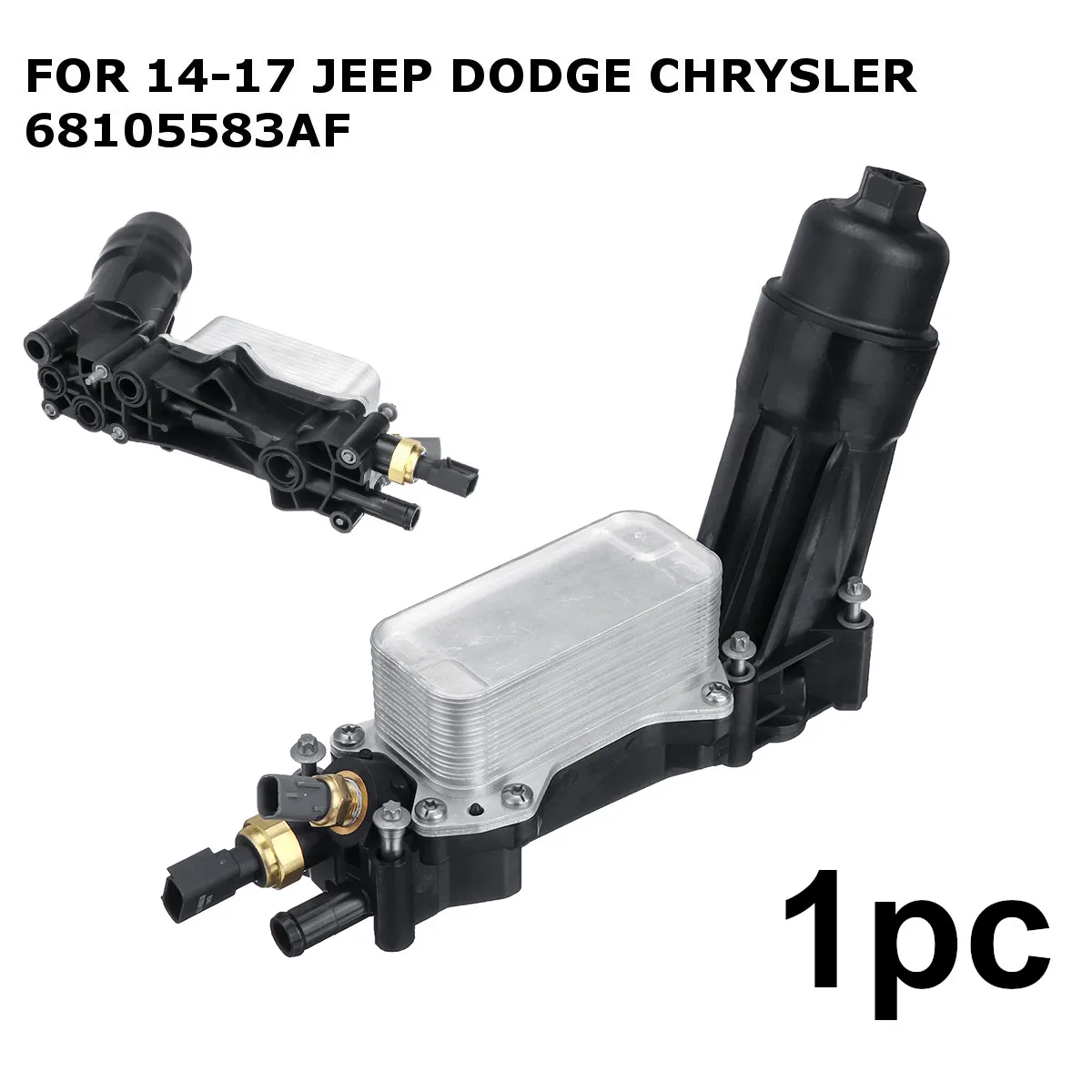 

Car Engine Oil Filter Adapter Housing For Jeep for Dodge Chrysler 3.6 V6 2014 2015 2016 2017 68105583AF 68105583AB