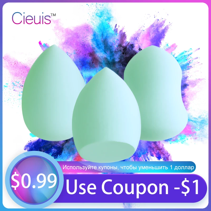 

3pc Makeup Sponge Water Drop Gourd Make up Puff Cosmetics Puff Blender Set Puf Hydrophilic Powder Foundation Sponge for Face New