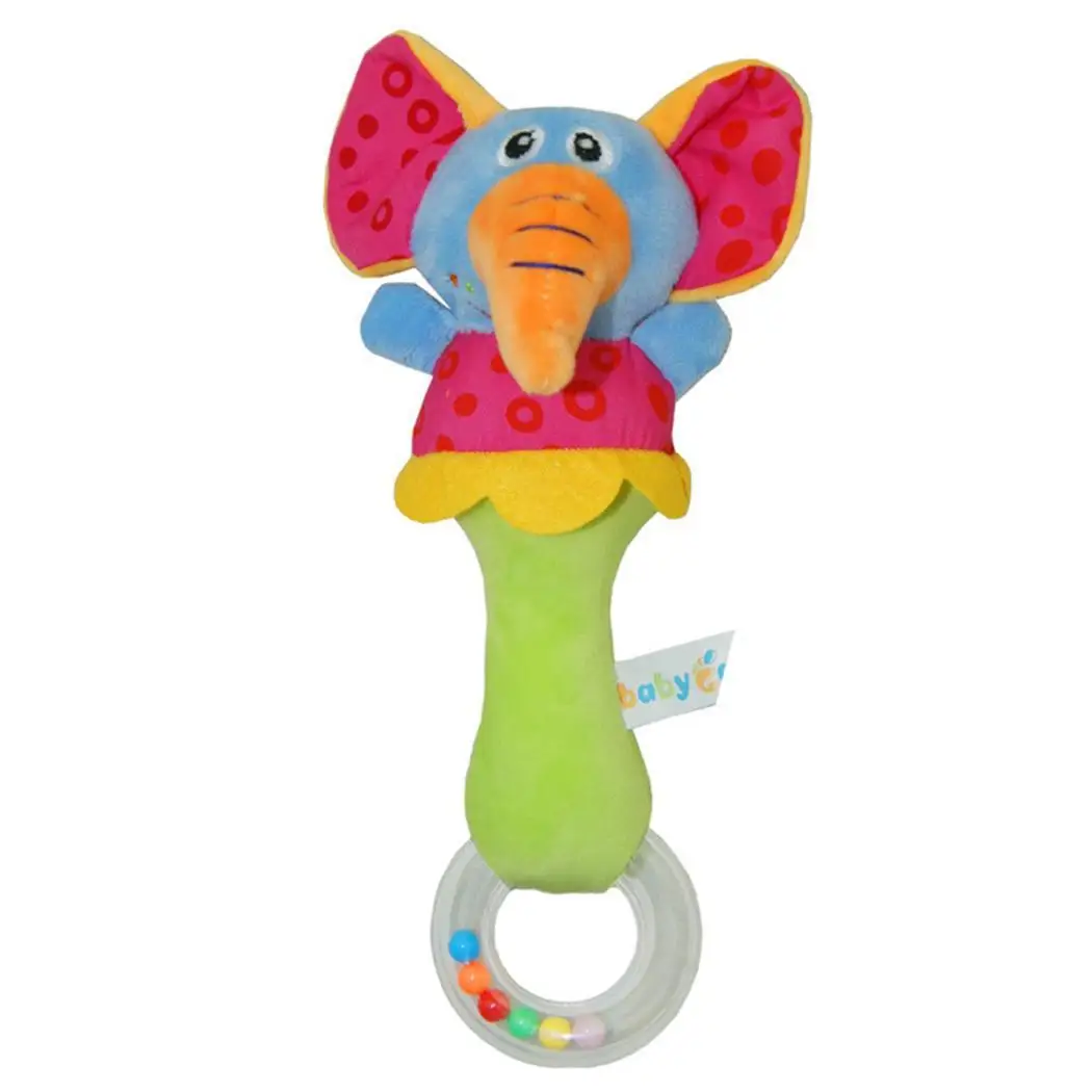 

Baby Kids Soft Cute Animal Model Fashion Handbells Rattles Handle Home, Nursery, etc Developmental Toys