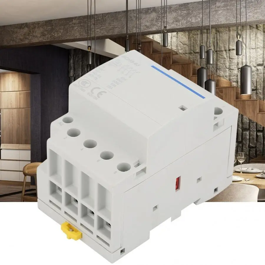 Contacteur modulaire 4 P 63A 24 V/230 V 50/60Hz AC контактор для дома 4NO магнитный контактор