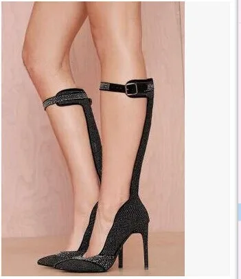 

Carole Levy 2019 The New Fashion Woman Sexy Gladiator Shoes Summer Sexy Single Shoes Amazing Solid Black Mysterious Lady Shoes