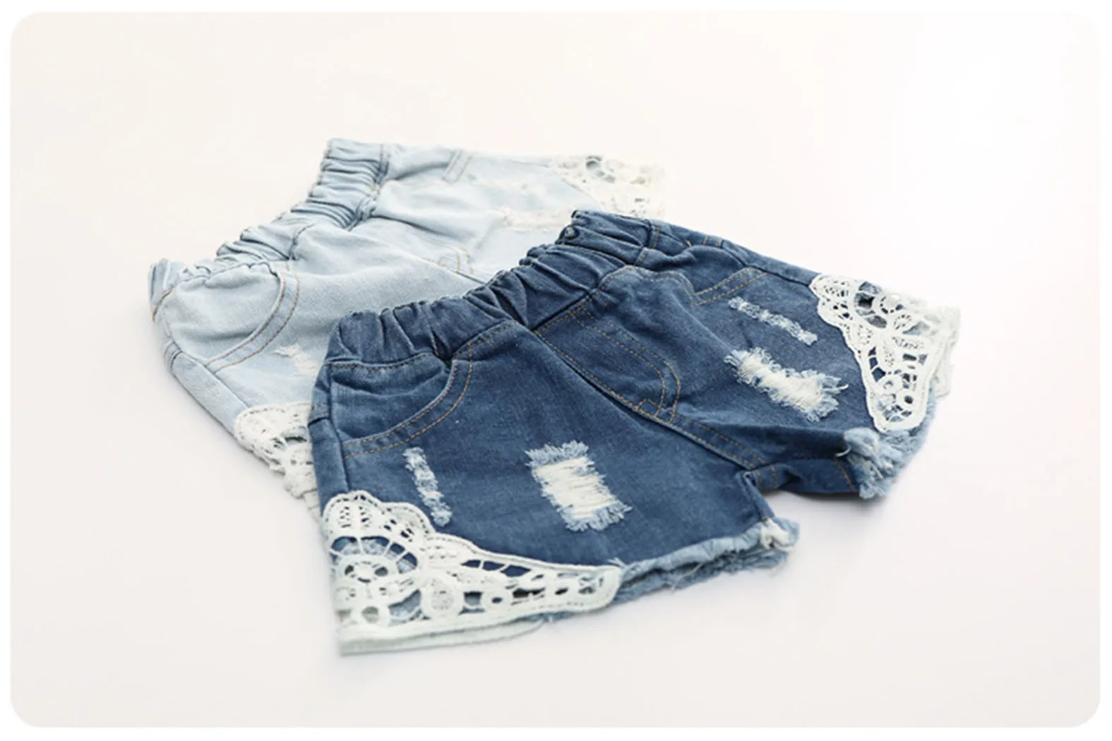 

Fashion Toddler Kids Child Girls Hole Denim Pants Jeans Summer Cotton Casual Ripped Kids Short Pants For Children Trousers